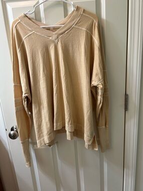 FP Movement by Free People Beige Long Sleeve Tee